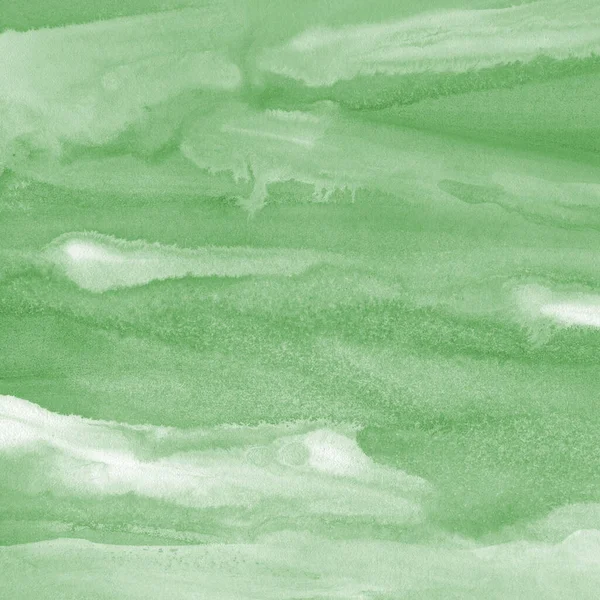 Zöld Gouache Textúra Absztrakt Háttér — Stock Fotó