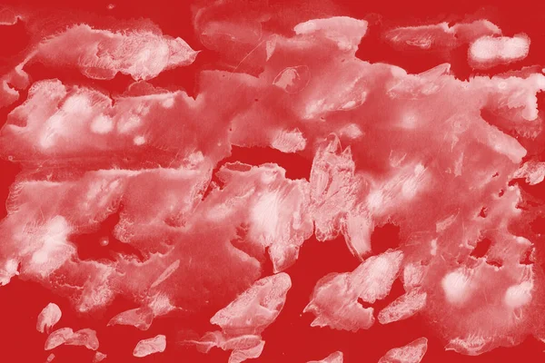 Beyaz kağıt arka planda renkli mürekkep ve suluboya doku. Gradyan boya darbeleri ve kalsiyum kaybı etkisi. El boyaması gouache soyut görüntü. Tuvali dağıt..