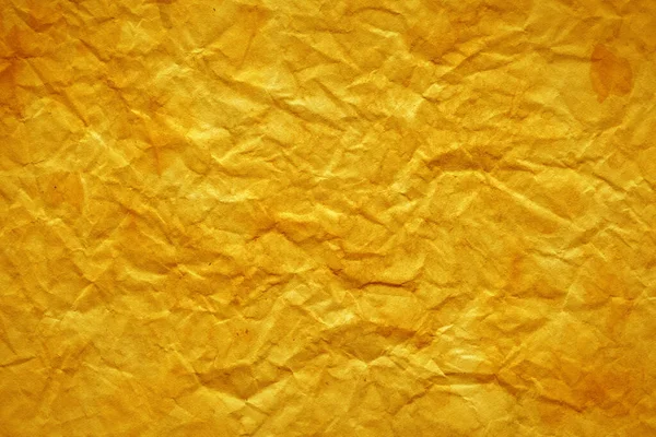 古い黄色い紙の質感の背景 — ストック写真