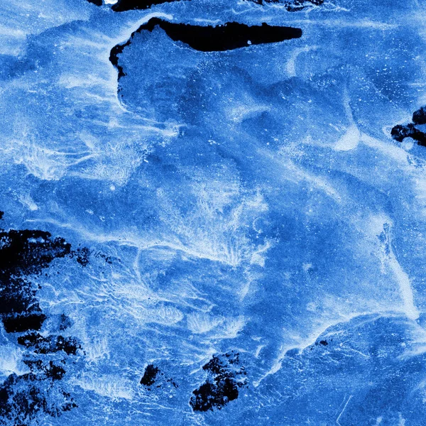 Kék Festék Foltok Textúra Elvont Háttér — Stock Fotó