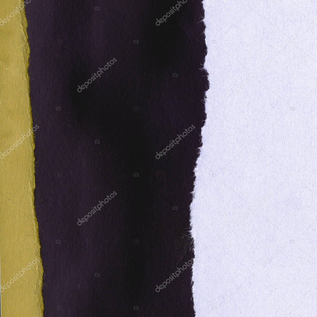 Collage of assorted papers, colored abstract background  