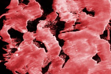 Beyaz kağıt arka planda renkli mürekkep ve suluboya doku. Gradyan boya darbeleri ve kalsiyum kaybı etkisi. El boyaması gouache soyut görüntü. Tuvali dağıt..