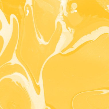 Sarı mermer arkaplan boya sıçrama deseni ile
