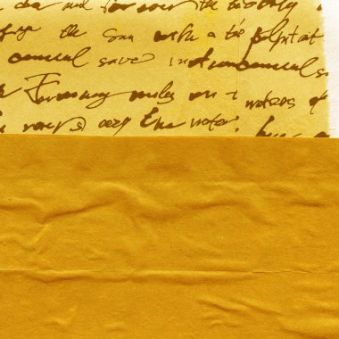 Çeşitli kağıtların kolajı, renkli soyut arkaplan  