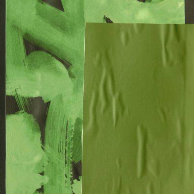 Çeşitli kağıtların kolajı, renkli soyut arkaplan  