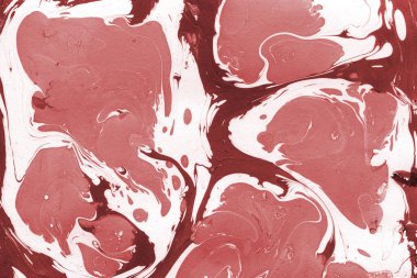 Boya desenli kırmızı mermer arkaplan