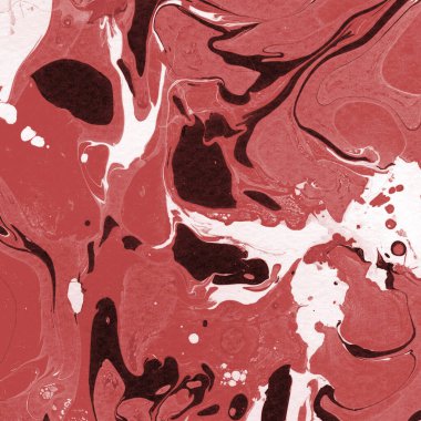 Boya desenli kırmızı mermer arkaplan