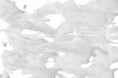 Beyaz kağıt arka planda renkli mürekkep ve suluboya doku. Gradyan boya darbeleri ve kalsiyum kaybı etkisi. El boyaması gouache soyut görüntü. Tuvali dağıt..