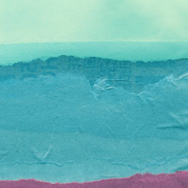 Çeşitli kağıtların kolajı, renkli soyut arkaplan  