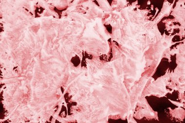 Beyaz kağıt arka planda renkli mürekkep ve suluboya doku. Gradyan boya darbeleri ve kalsiyum kaybı etkisi. El boyaması gouache soyut görüntü. Tuvali dağıt..