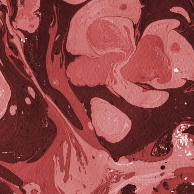 Boya desenli kırmızı mermer arkaplan