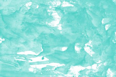 Beyaz kağıt arka planda renkli mürekkep ve suluboya doku. Gradyan boya darbeleri ve kalsiyum kaybı etkisi. El boyaması gouache soyut görüntü. Tuvali dağıt..