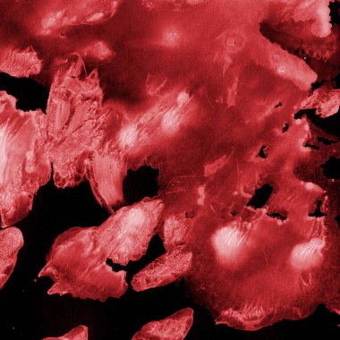 Beyaz kağıt arka planda renkli mürekkep ve suluboya doku. Gradyan boya darbeleri ve kalsiyum kaybı etkisi. El boyaması gouache soyut görüntü. Tuvali dağıt..