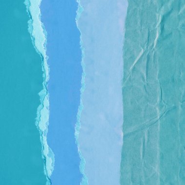 Çeşitli kağıtların kolajı, renkli soyut arkaplan  