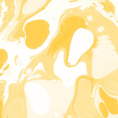 Sarı mermer arkaplan boya sıçrama deseni ile