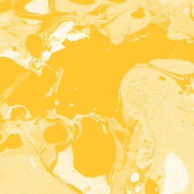 Sarı mermer arkaplan boya sıçrama deseni ile