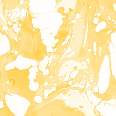 Sarı mermer arkaplan boya sıçrama deseni ile