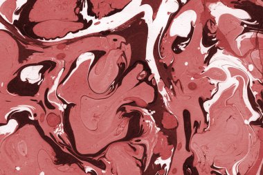 Boya desenli kırmızı mermer arkaplan
