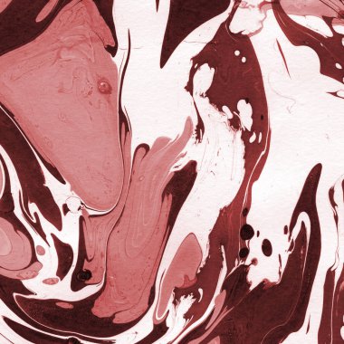 Boya desenli kırmızı mermer arkaplan