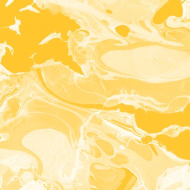 Sarı mermer arkaplan boya sıçrama deseni ile