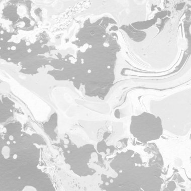 Gümüş mermer arka planda boya sıçramış desen