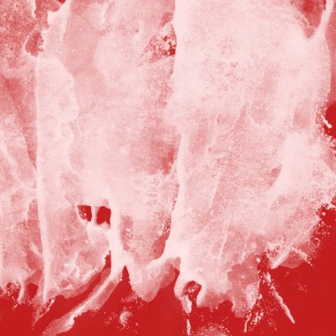 Beyaz kağıt arka planda renkli mürekkep ve suluboya doku. Gradyan boya darbeleri ve kalsiyum kaybı etkisi. El boyaması gouache soyut görüntü. Tuvali dağıt..