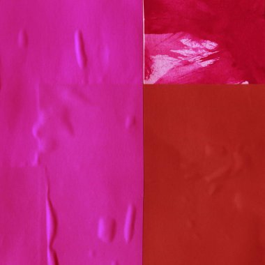 Çeşitli kağıtların kolajı, renkli soyut arkaplan  