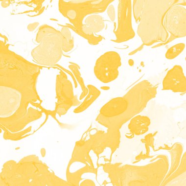 Sarı mermer arkaplan boya sıçrama deseni ile