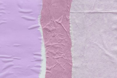 Çeşitli kağıtların kolajı, renkli soyut arkaplan  