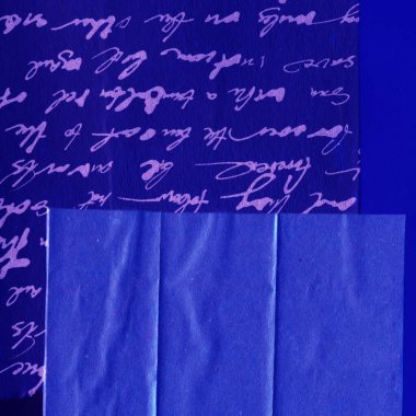 Çeşitli kağıtların kolajı, renkli soyut arkaplan  