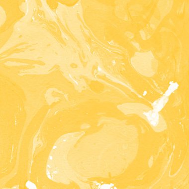 Sarı mermer arkaplan boya sıçrama deseni ile