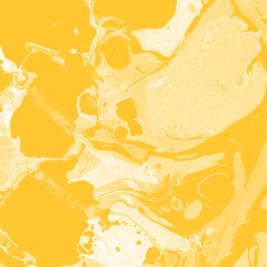 Sarı mermer arkaplan boya sıçrama deseni ile