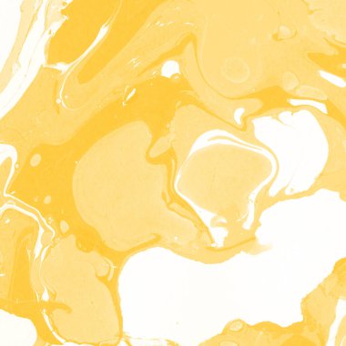 Sarı mermer arkaplan boya sıçrama deseni ile