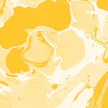 Sarı mermer arkaplan boya sıçrama deseni ile