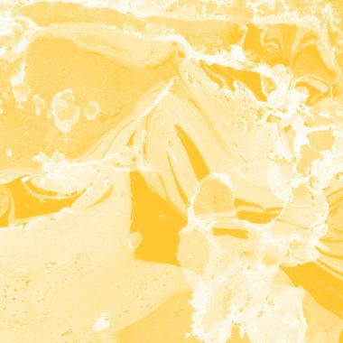 Sarı mermer arkaplan boya sıçrama deseni ile