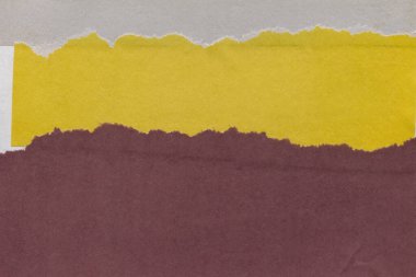 Çeşitli kağıtların kolajı, renkli soyut arkaplan  