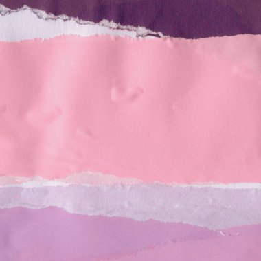 Çeşitli kağıtların kolajı, renkli soyut arkaplan  