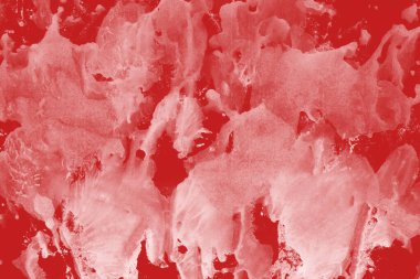 Beyaz kağıt arka planda renkli mürekkep ve suluboya doku. Gradyan boya darbeleri ve kalsiyum kaybı etkisi. El boyaması gouache soyut görüntü. Tuvali dağıt..