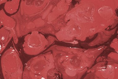 Boya desenli kırmızı mermer arkaplan