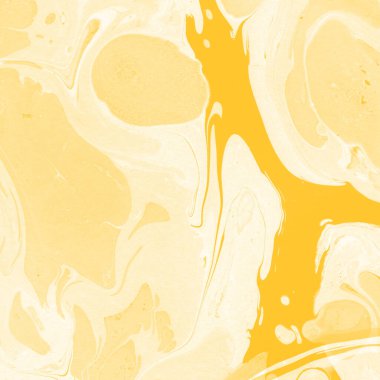 Sarı mermer arkaplan boya sıçrama deseni ile