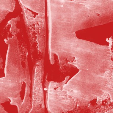 Beyaz kağıt arka planda renkli mürekkep ve suluboya doku. Gradyan boya darbeleri ve kalsiyum kaybı etkisi. El boyaması gouache soyut görüntü. Tuvali dağıt..