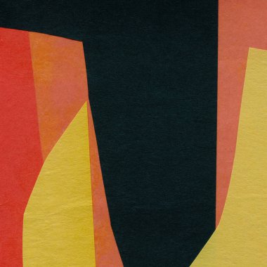 Çeşitli kağıtların kolajı, renkli soyut arkaplan  