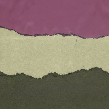 Çeşitli kağıtların kolajı, renkli soyut arkaplan  