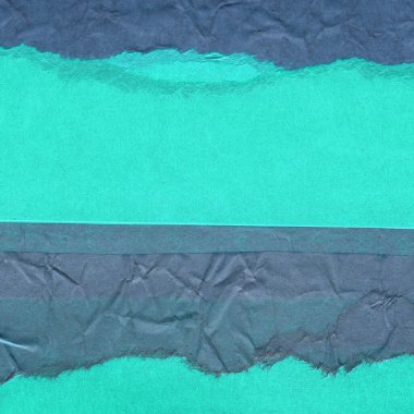 Çeşitli kağıtların kolajı, renkli soyut arkaplan  