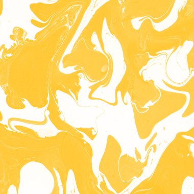 Sarı mermer arkaplan boya sıçrama deseni ile