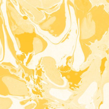 Sarı mermer arkaplan boya sıçrama deseni ile