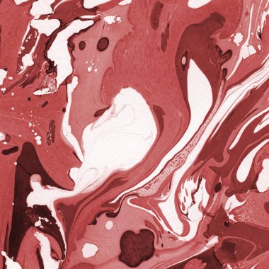 Boya desenli kırmızı mermer arkaplan