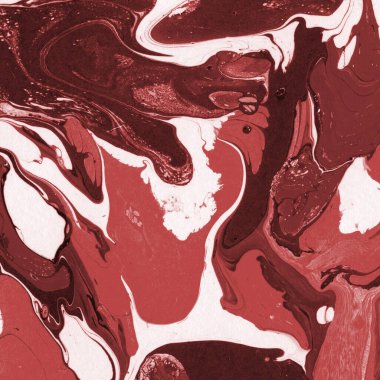 Boya desenli kırmızı mermer arkaplan