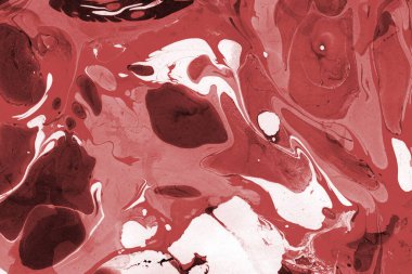 Boya desenli kırmızı mermer arkaplan