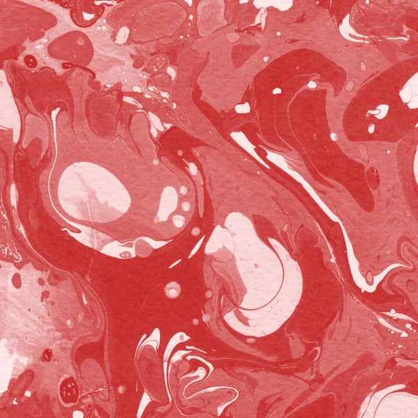 red marble background with paint splashes texture